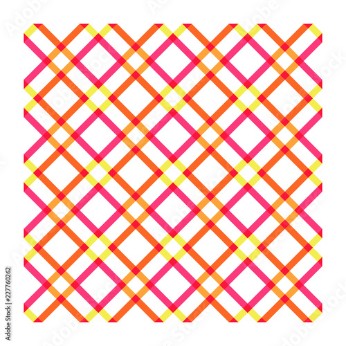 Tartan texture geometrico colorato tessile stampa mosaico senza cucitura mattonella sfondo vettoriale concetto ornamento