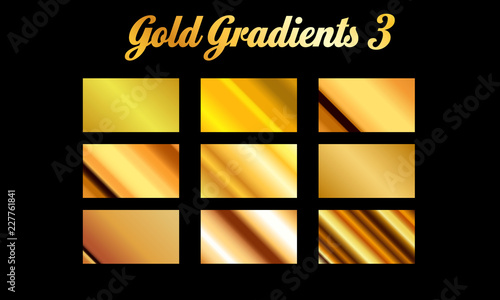 gold gradient golden vector element material background