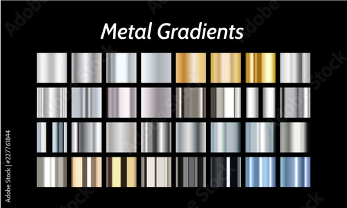 metal gradient vector background industrial material element design