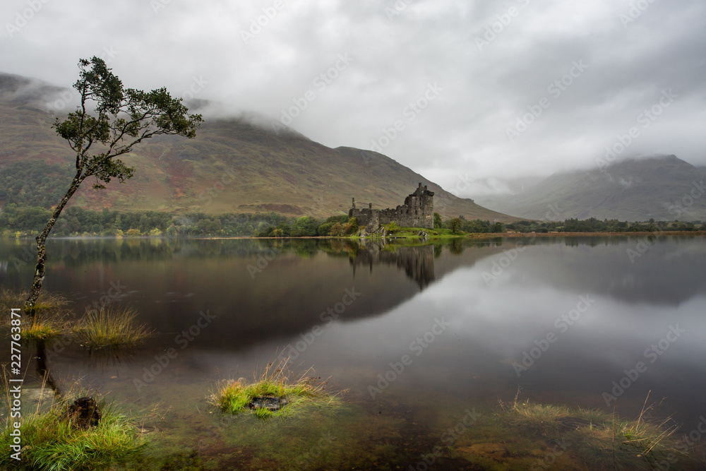 Kilchurn Castle on Loch Awe in the highlands of Scotland.