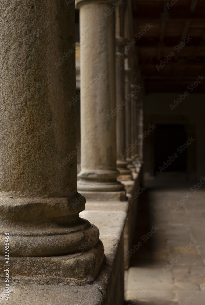 Cloisters, Cistercian monastery of Santa María la Real de Valdediós Cloisters, Cistercian monastery of Santa María la Real de Valdediós