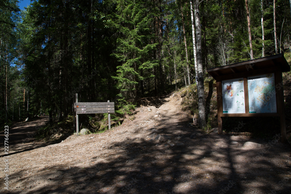 Hiking trail from Tervajärvi to Kuutinlahti