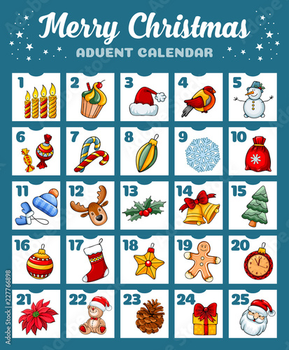 Christmas advent calendar