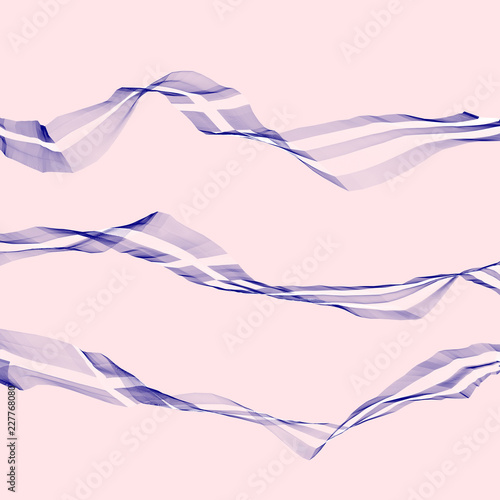 Greece flag ribbon wavy abstract background