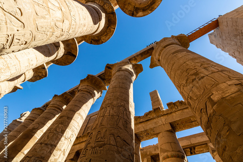 Ancient ruins of Karnak temple in Luxor. Egypt photo