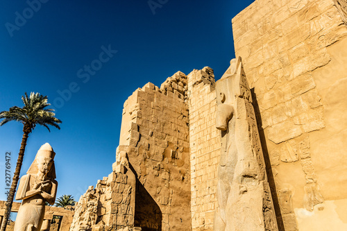 Ancient ruins of Karnak temple in Luxor. Egypt photo