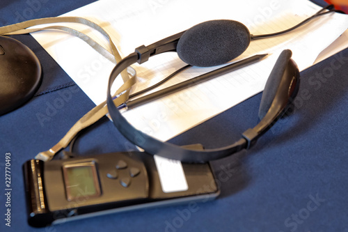 Fotografi Wireless multy language headphones