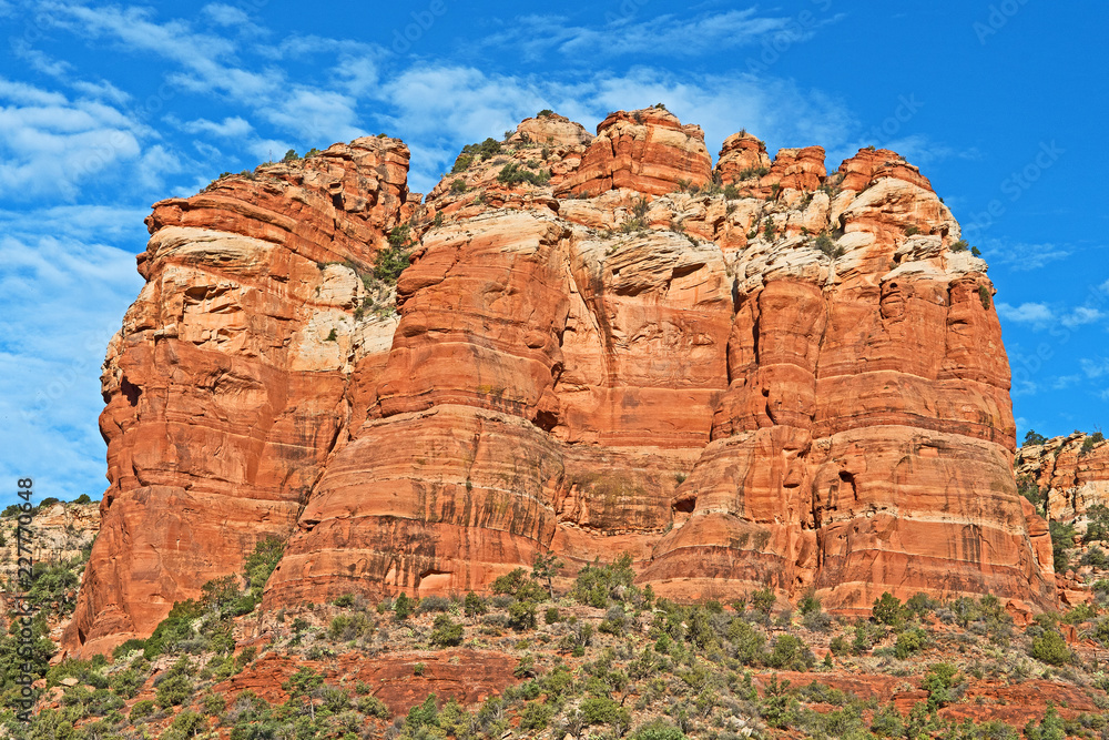 View of Castle Rock near to Sedona and taken from State Route 179.