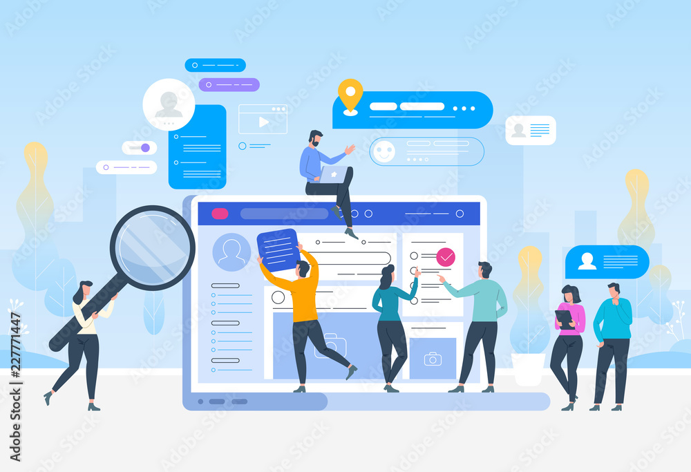 Job search. Recruitment. Head Hunting in social network