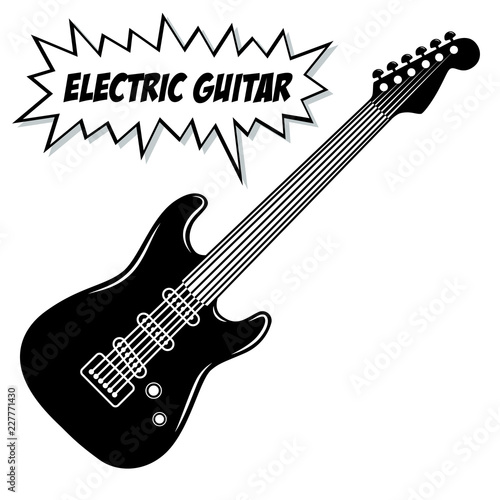 Electric guitar 6 strings.