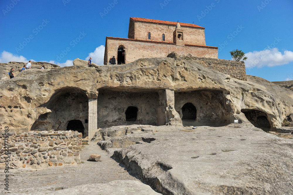 9th - 10th century basilica in Uplistsikhe cave town, Shida Kartli, Gori, Georgia