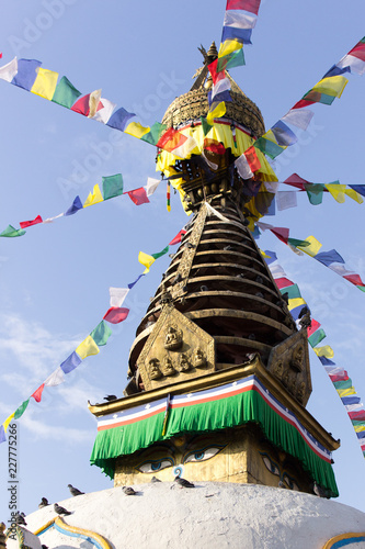 Kathmandu Nepal 2015 Kaathe Swyambhu Shee Stupa photo