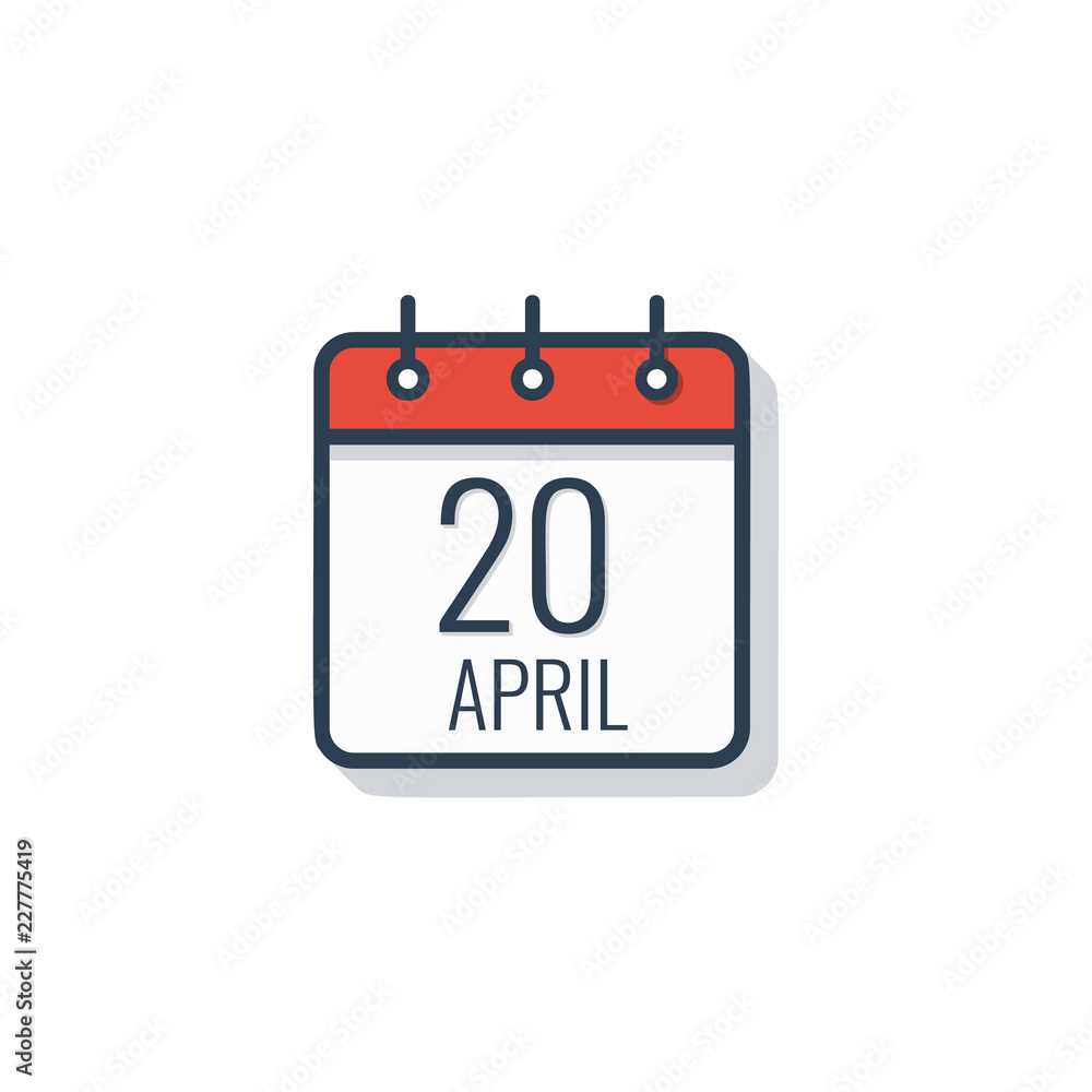 Calendar day icon isolated on white background. Vector illustration. Calendar day icon isolated on white background. Vector illustration.