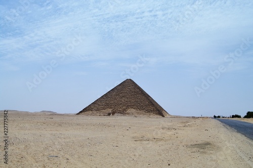 Red Pyramid in Dahsur Egypt.
