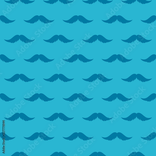 Mustache seamless pattern . National prostate Cancer Awareness Month backdrop.