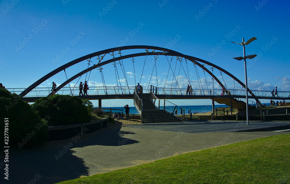 Fototapeta premium Bridge and blue sky