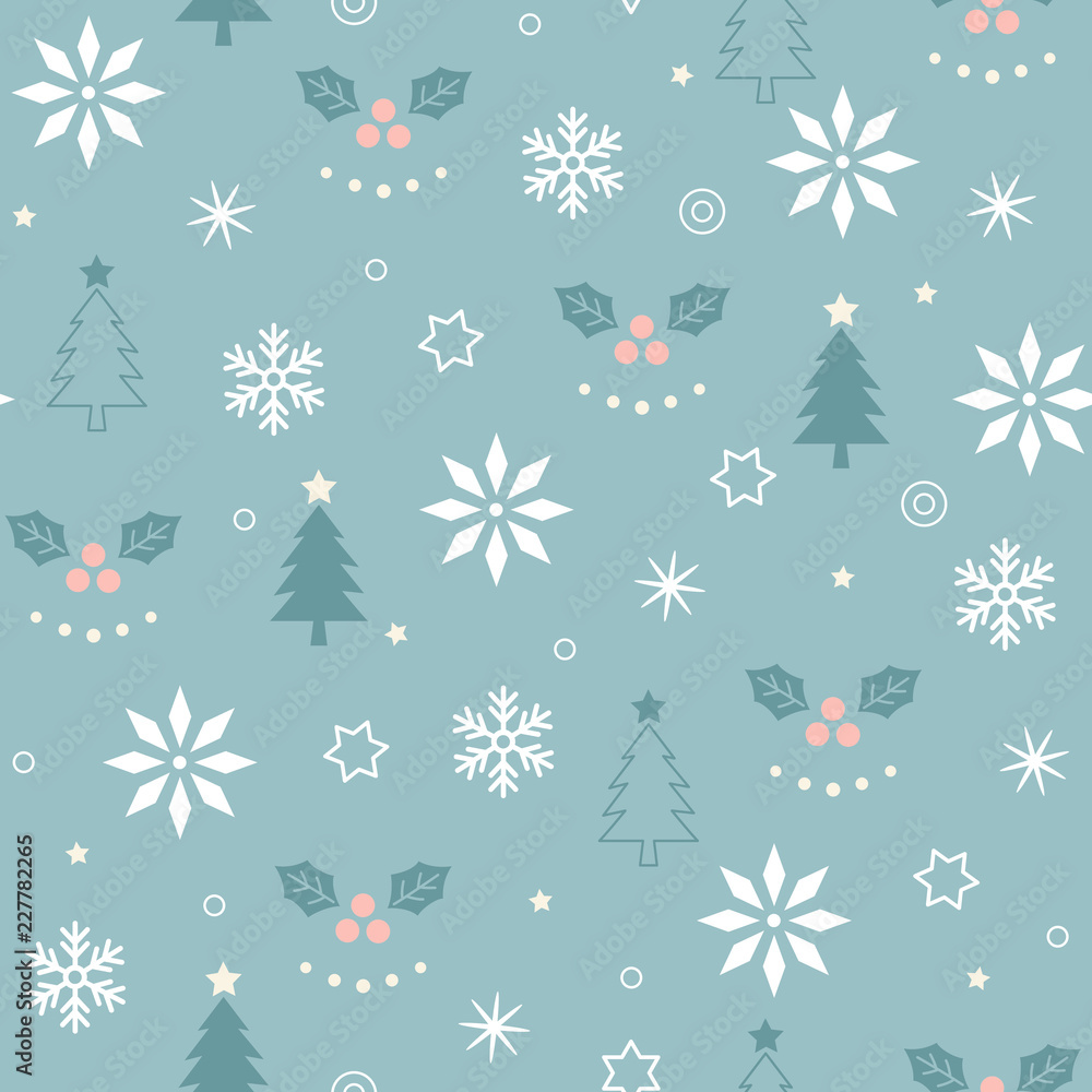 Christmas element seamless pattern Christmas element seamless pattern