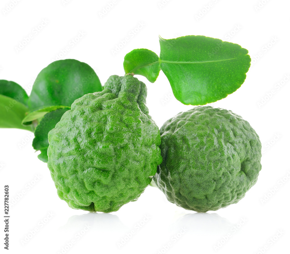 Fototapeta premium bergamot isolated on white background.