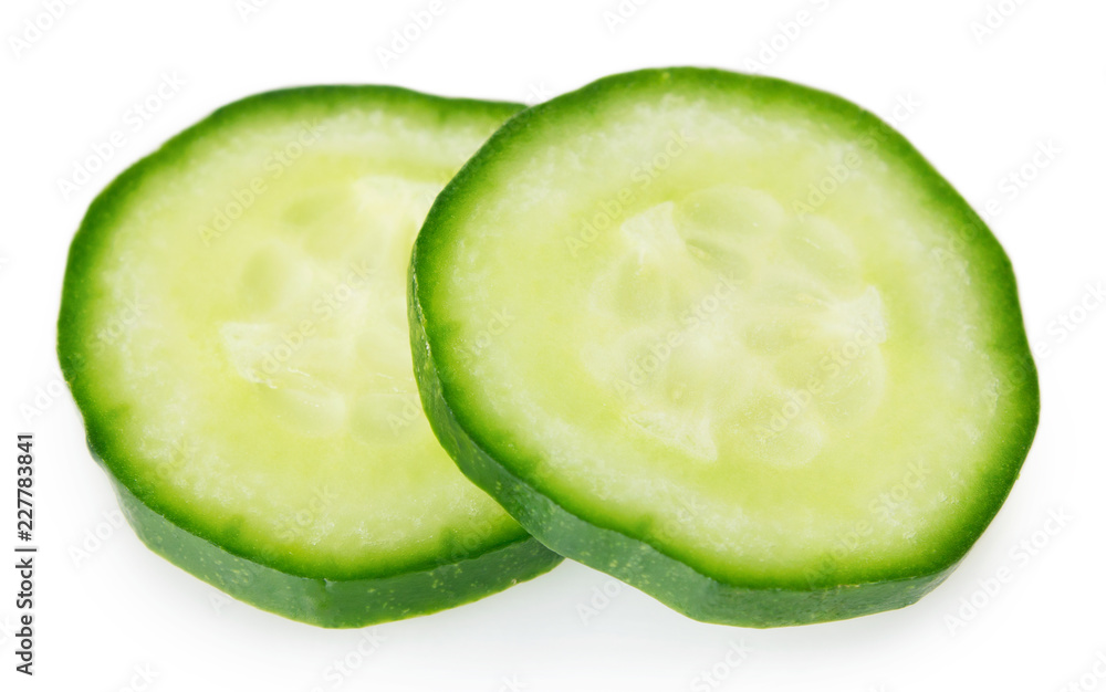 Fresh cucumber on white background Fresh cucumber on white background