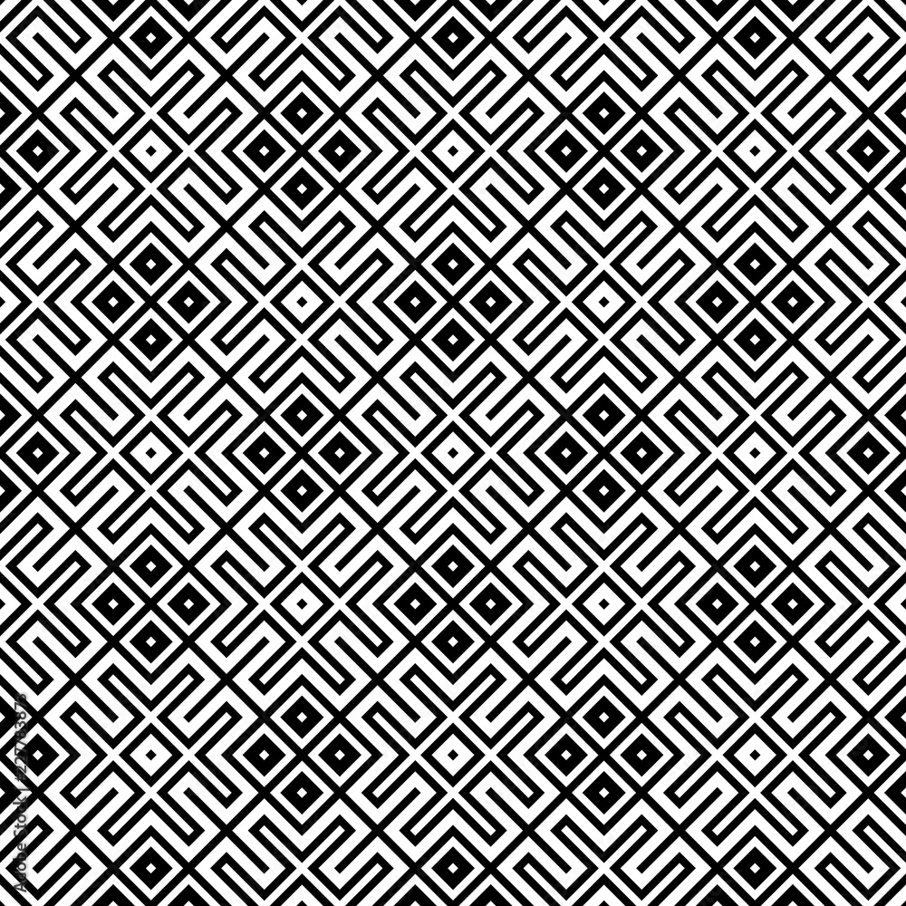 Seamless pattern based on traditional Russian and slavic ornament Seamless pattern based on traditional Russian and slavic ornament
