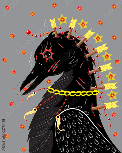 Black raven shaman