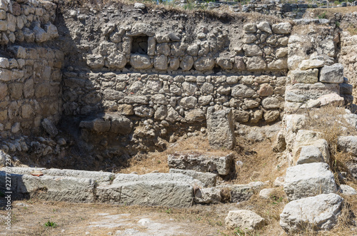 Wallpaper Mural The ruins of the ancient city. Russia, the Republic of Crimea, the city of Sevastopol. 11.06.2018: The ruins of the ancient and medieval city of Chersonese Tauride Torontodigital.ca