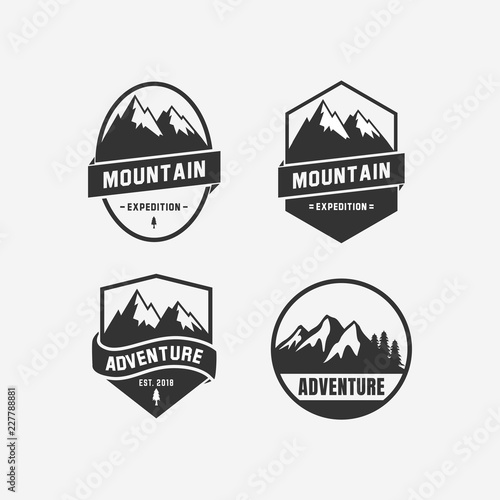 adventure logo design. mountain logo design icon
