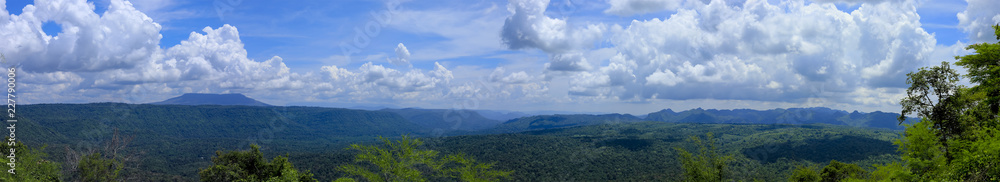 Viewpoint and the long mountain at Chulabhorn Dam ,Chaiyaphum THAILAND Viewpoint and the long mountain at Chulabhorn Dam ,Chaiyaphum THAILAND