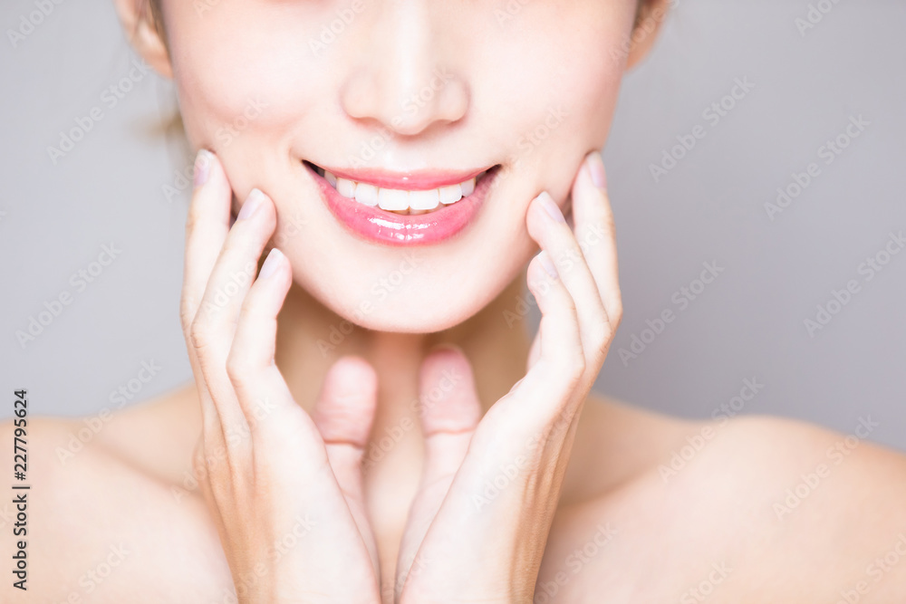 Fototapeta premium close up of woman tooth