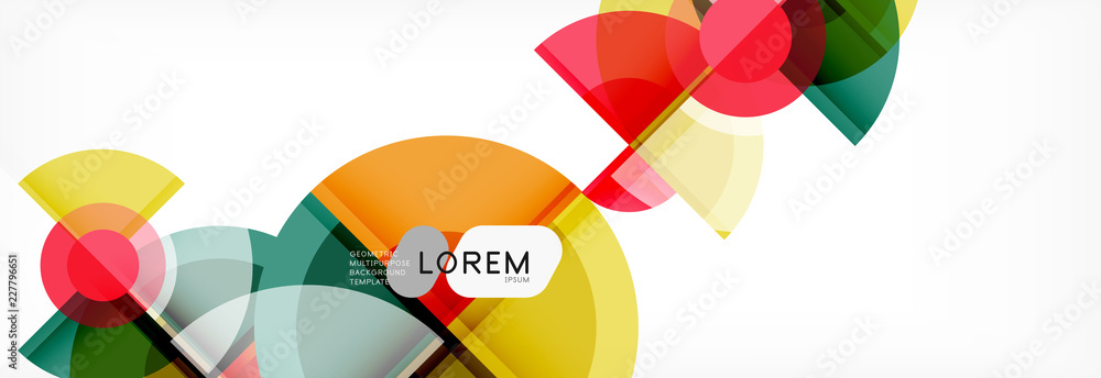 Abstract background bright circles geometric design Abstract background bright circles geometric design