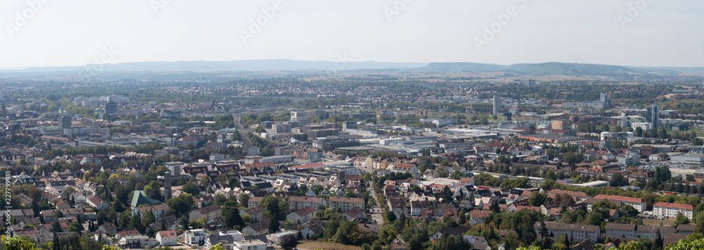 City view from Wartberg winery, Heilbroon Germany