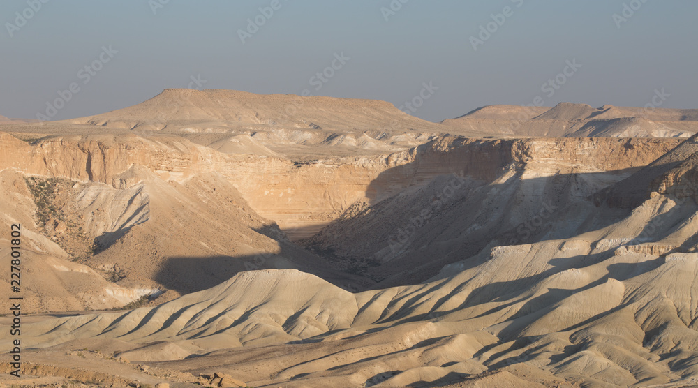 Landscpe of Tsin Rever and desert, Sede Boker, Israel