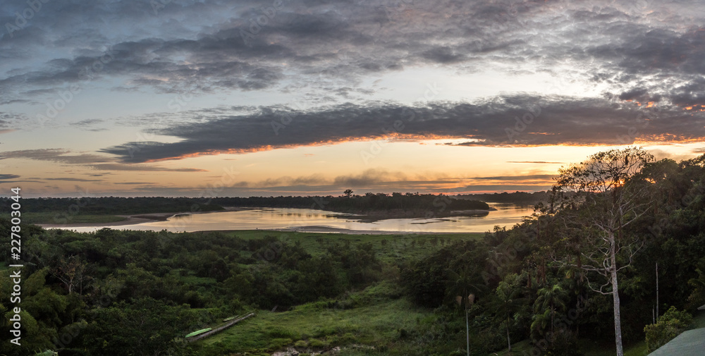 Fototapeta premium Sunset, Amazon