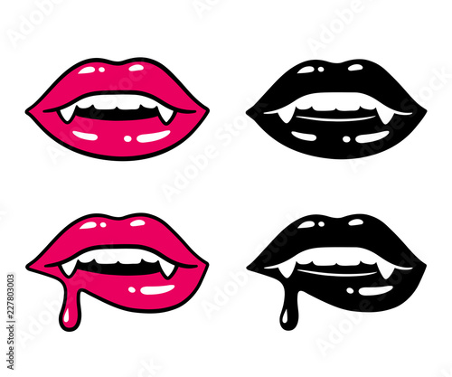 Sexy vampire lips