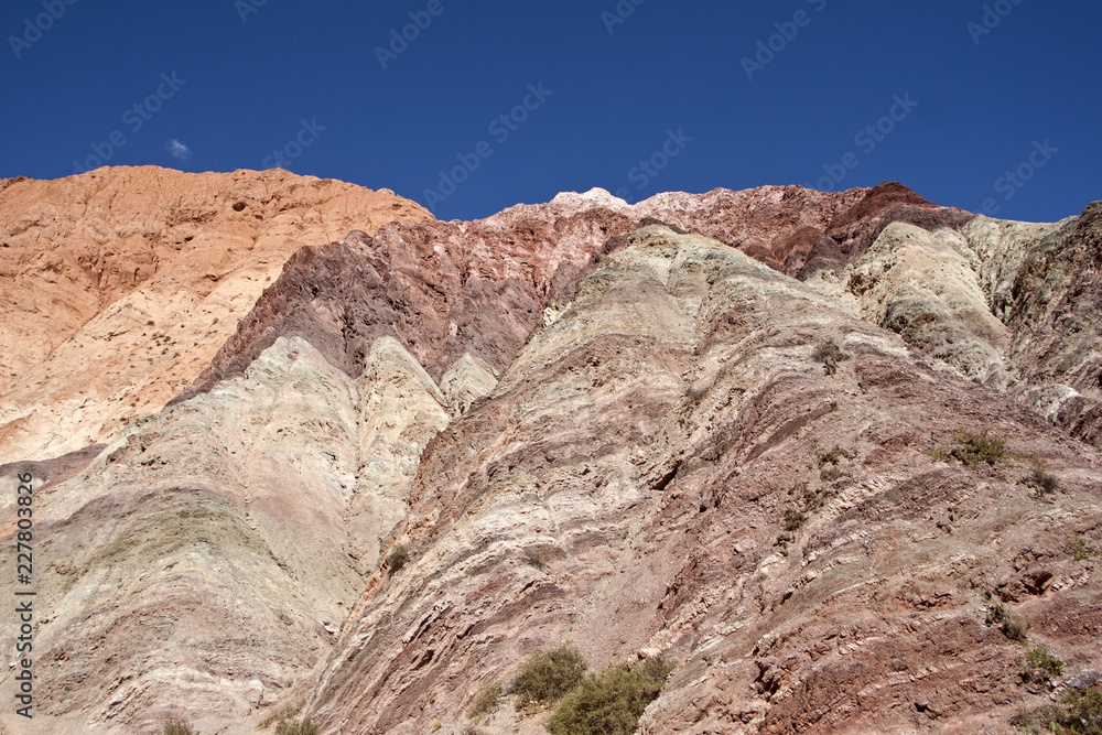 Rock formations, Purnamarca, Northern Argentina