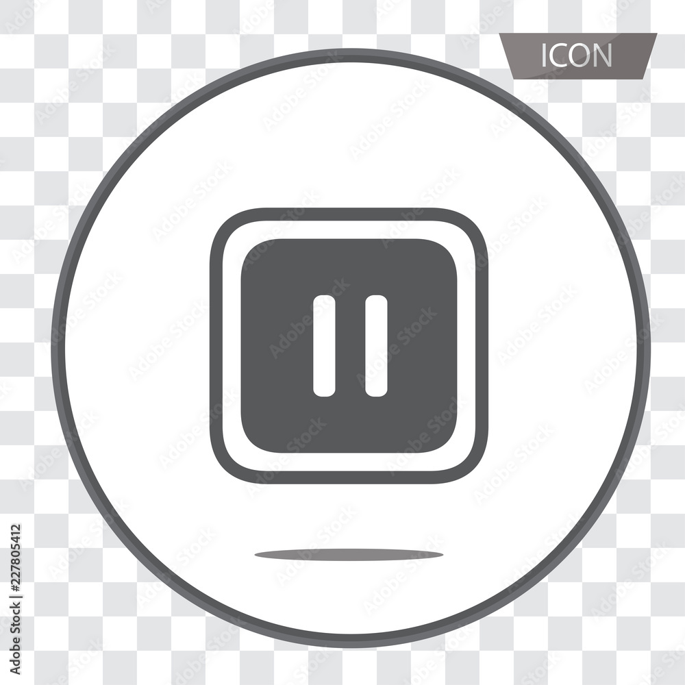 Pause vector icon ,media vector icon isolated on transparent background. Pause vector icon ,media vector icon isolated on transparent background.