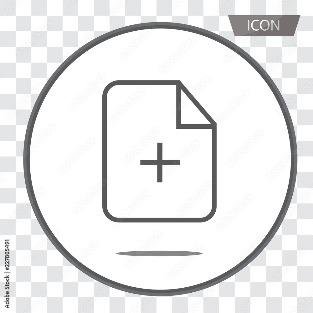 Document File Vector Icon , Add file vector icon isolated on transparent background. Document File Vector Icon , Add file vector icon isolated on transparent background.