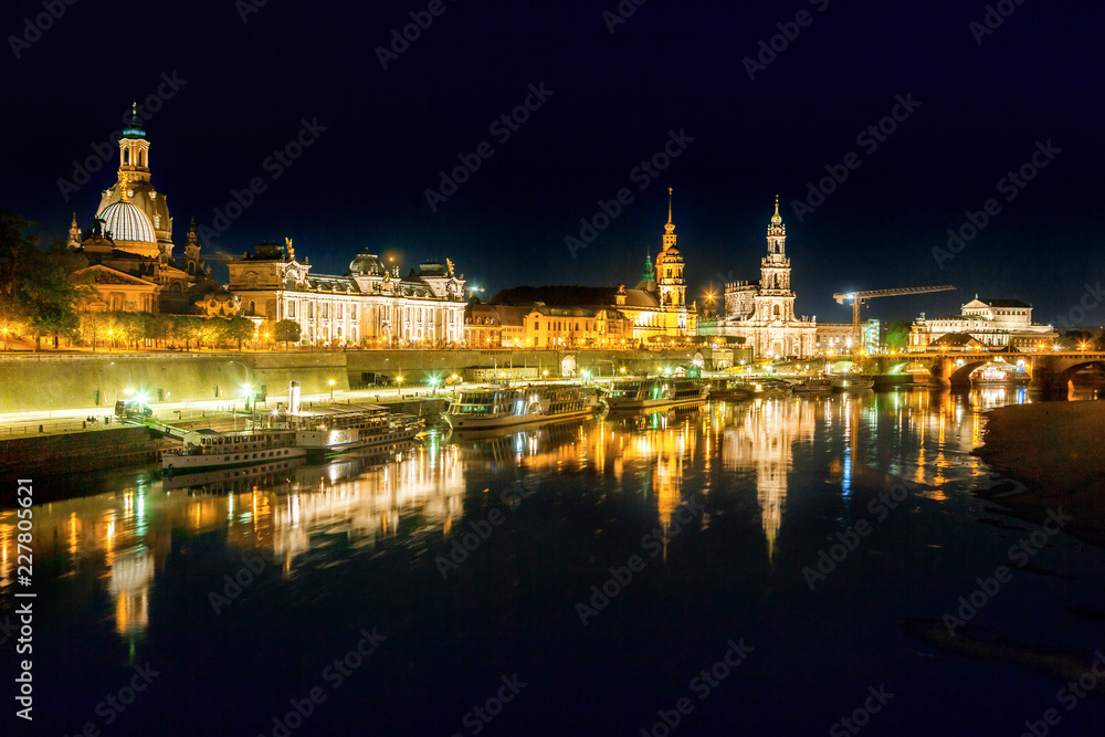 Night scene of Dresden