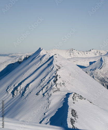 snowwhite mountaintops