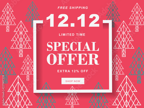 Merry Christmas Sale Vector