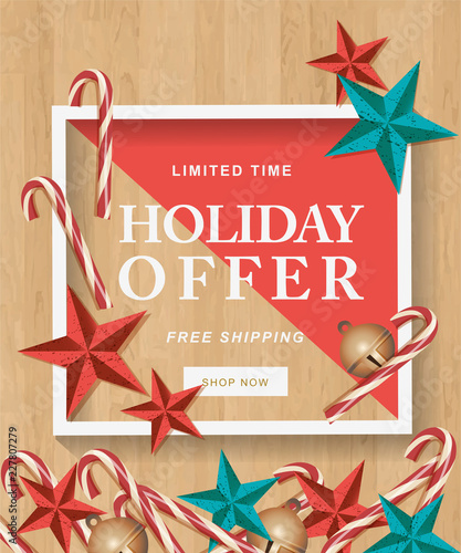 Merry Christmas Sale Vector
