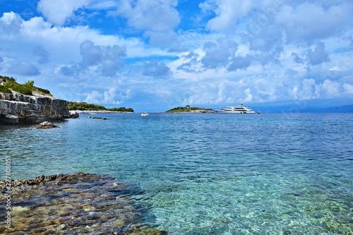 Greece island Paxos-view of the island Panaghia