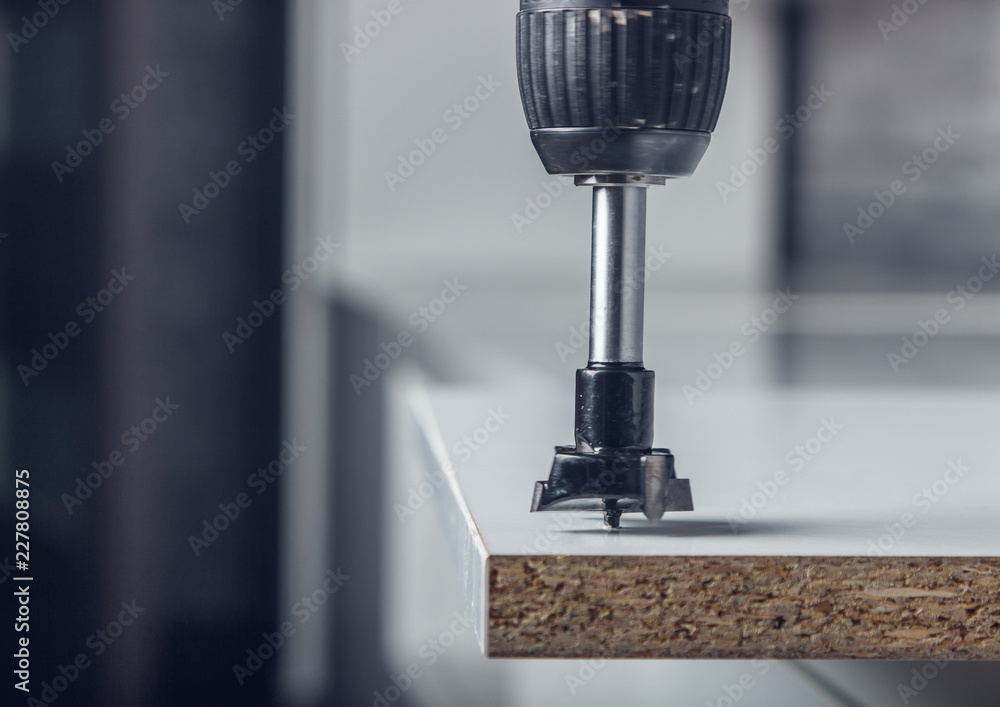 forstner milling cutter in work forstner milling cutter in work