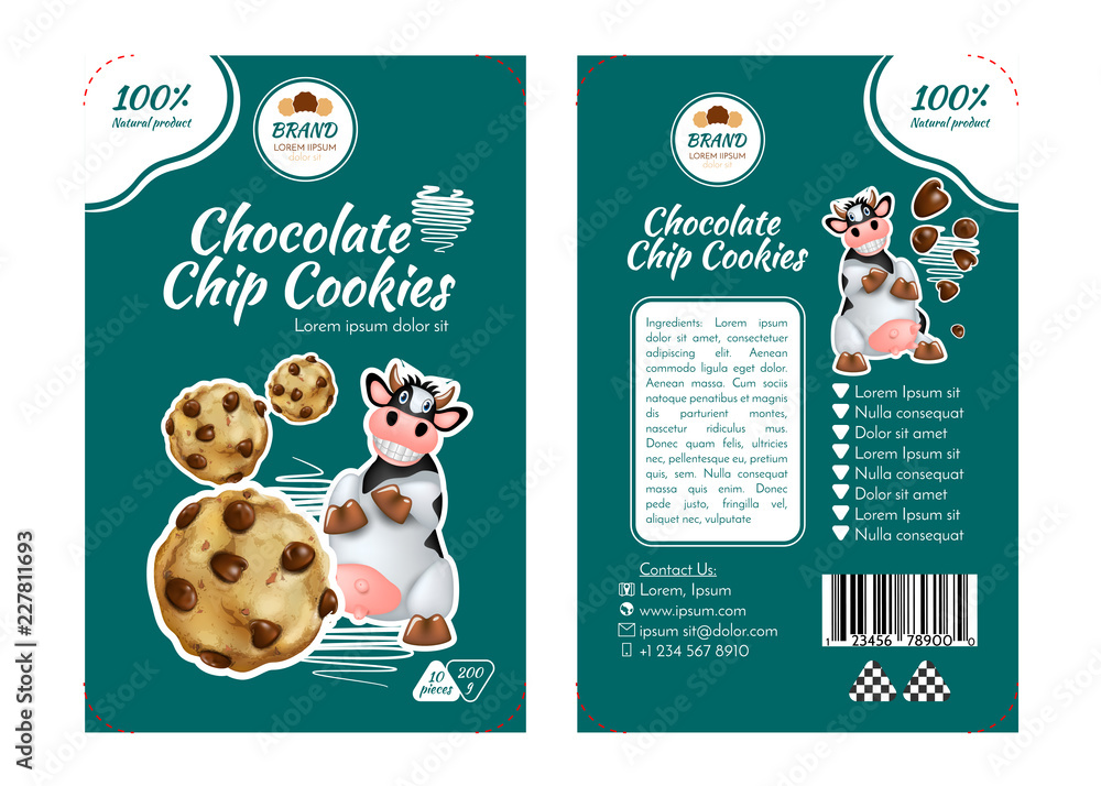 Cookies label design