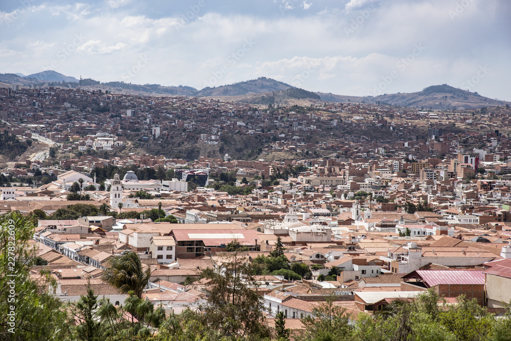 Panoramic view over Sucre