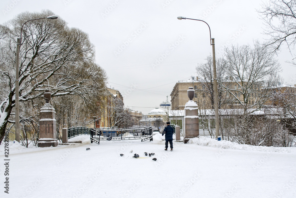 St. Petersburg, winter, Yekaterinburg Park