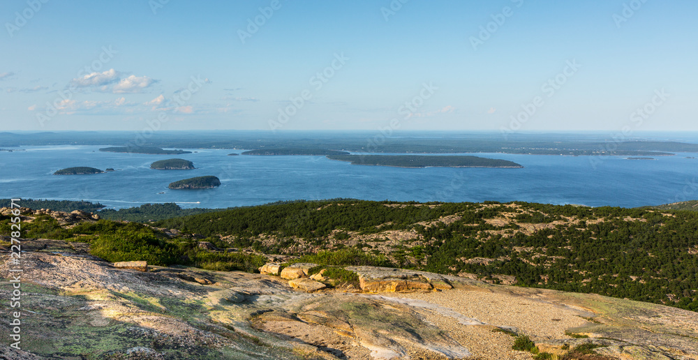 View from the summit of Cadillac Mountain, Acadia National Park, USA