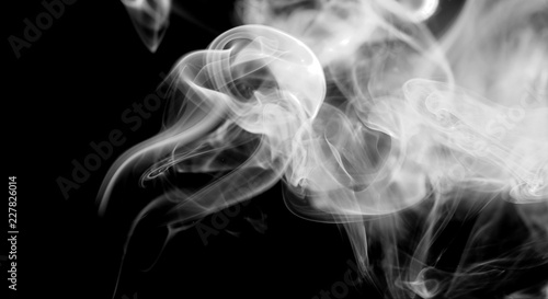 Fototapeta Naklejka Na Ścianę i Meble -  colorful smoke on a black background. 