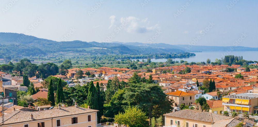 Fototapeta premium Town of Bolsena, Italy by Lake Bolsena