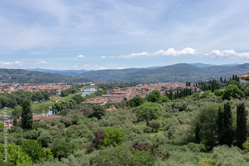 A view of the panorama of Tuscany in Italy. A view of the panorama of Tuscany in Italy.